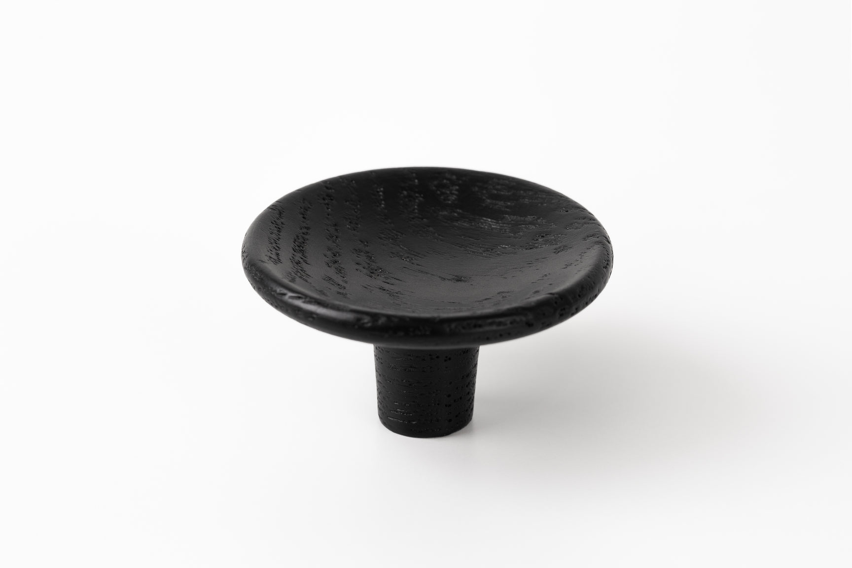 DISC møbelknop i træ, sort • Viefe