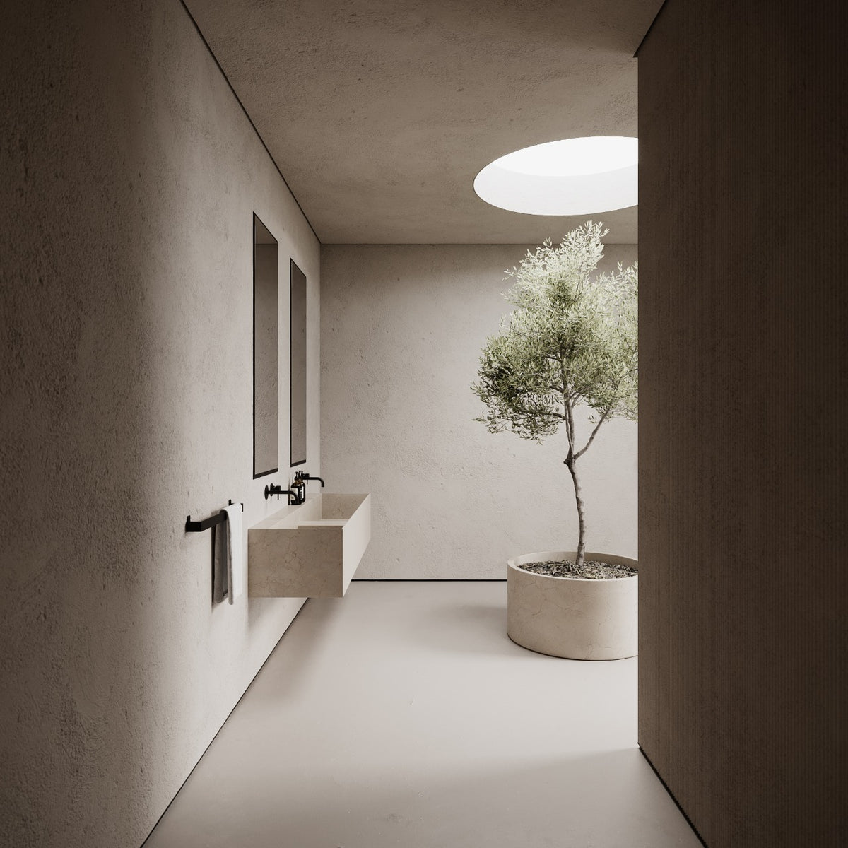 Håndklædeholder, sort • NICHBA - Copenhagenhomedesign