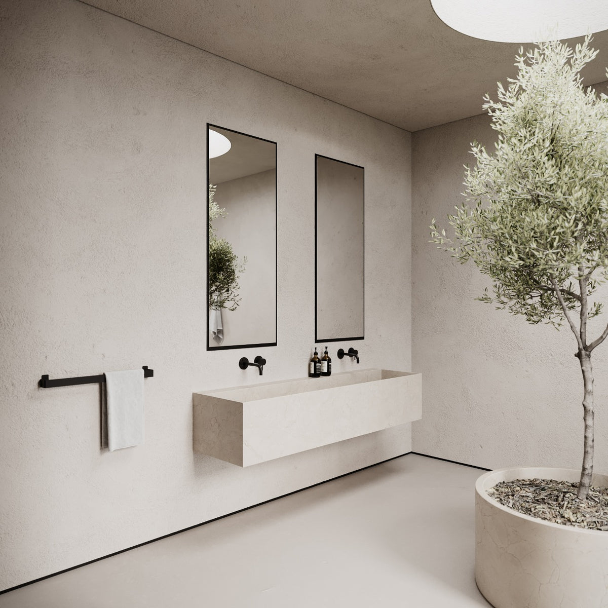 Håndklædeholder, sort • NICHBA - Copenhagenhomedesign