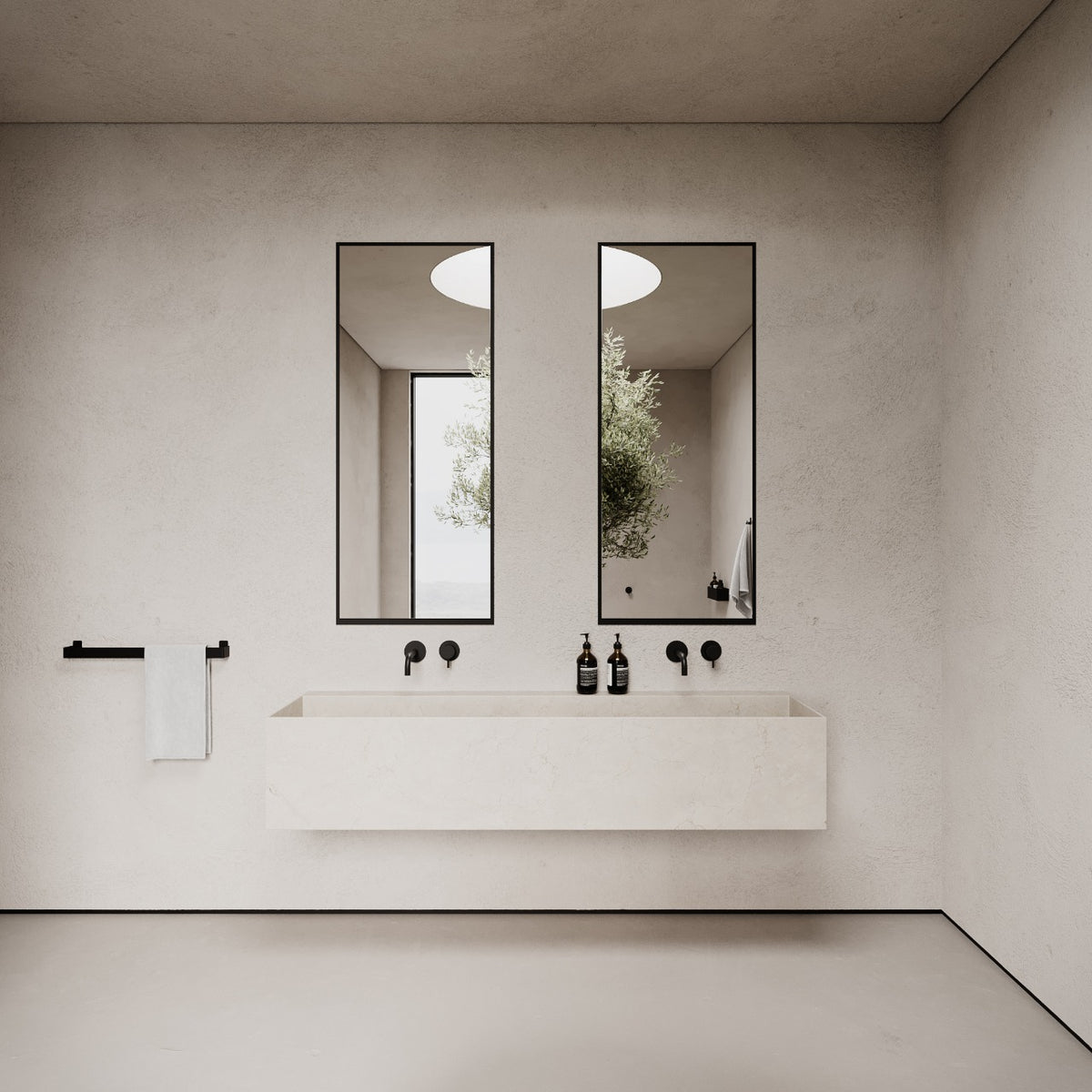 Håndklædeholder, sort • NICHBA - Copenhagenhomedesign