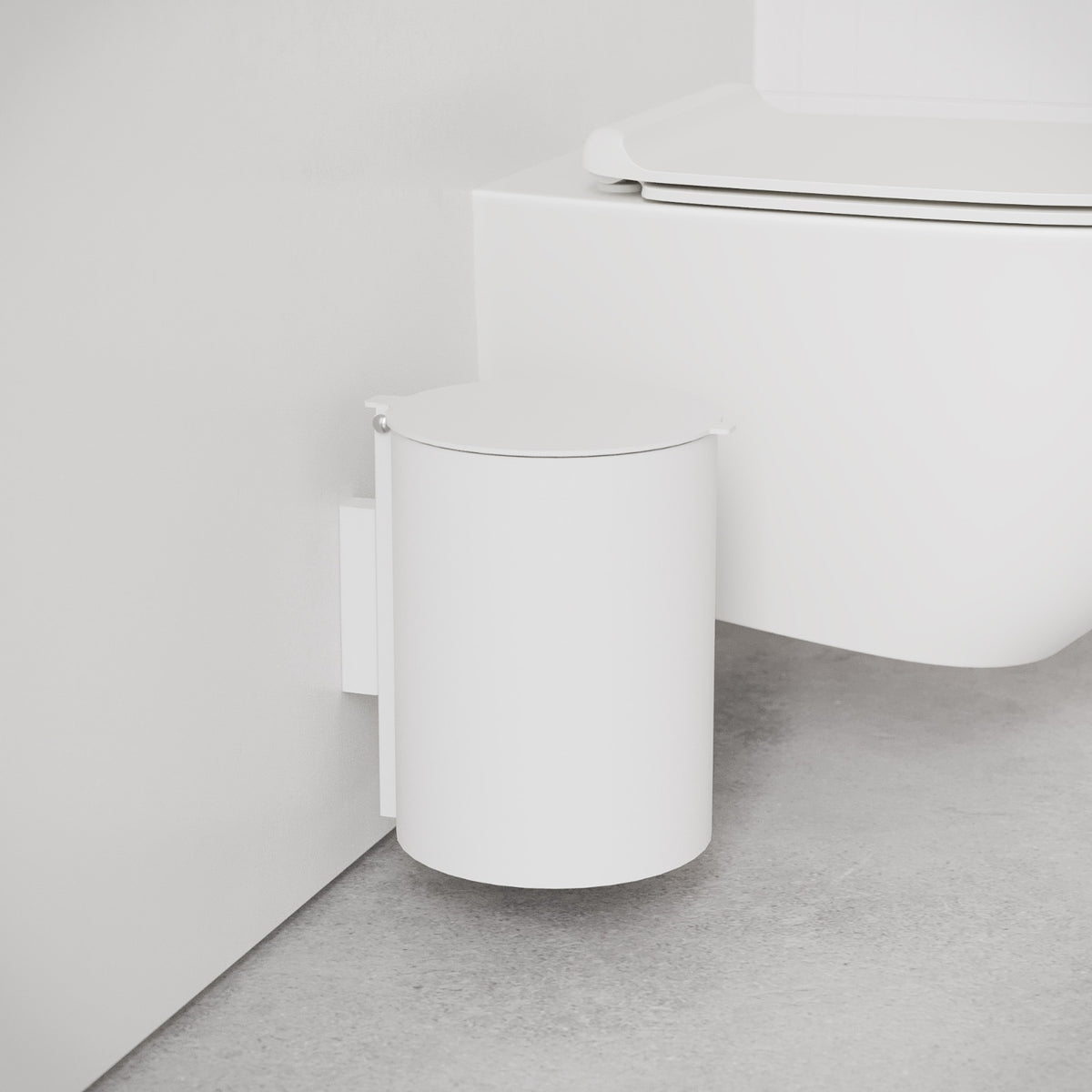 Toiletspand, hvid • NICHBA - Copenhagenhomedesign