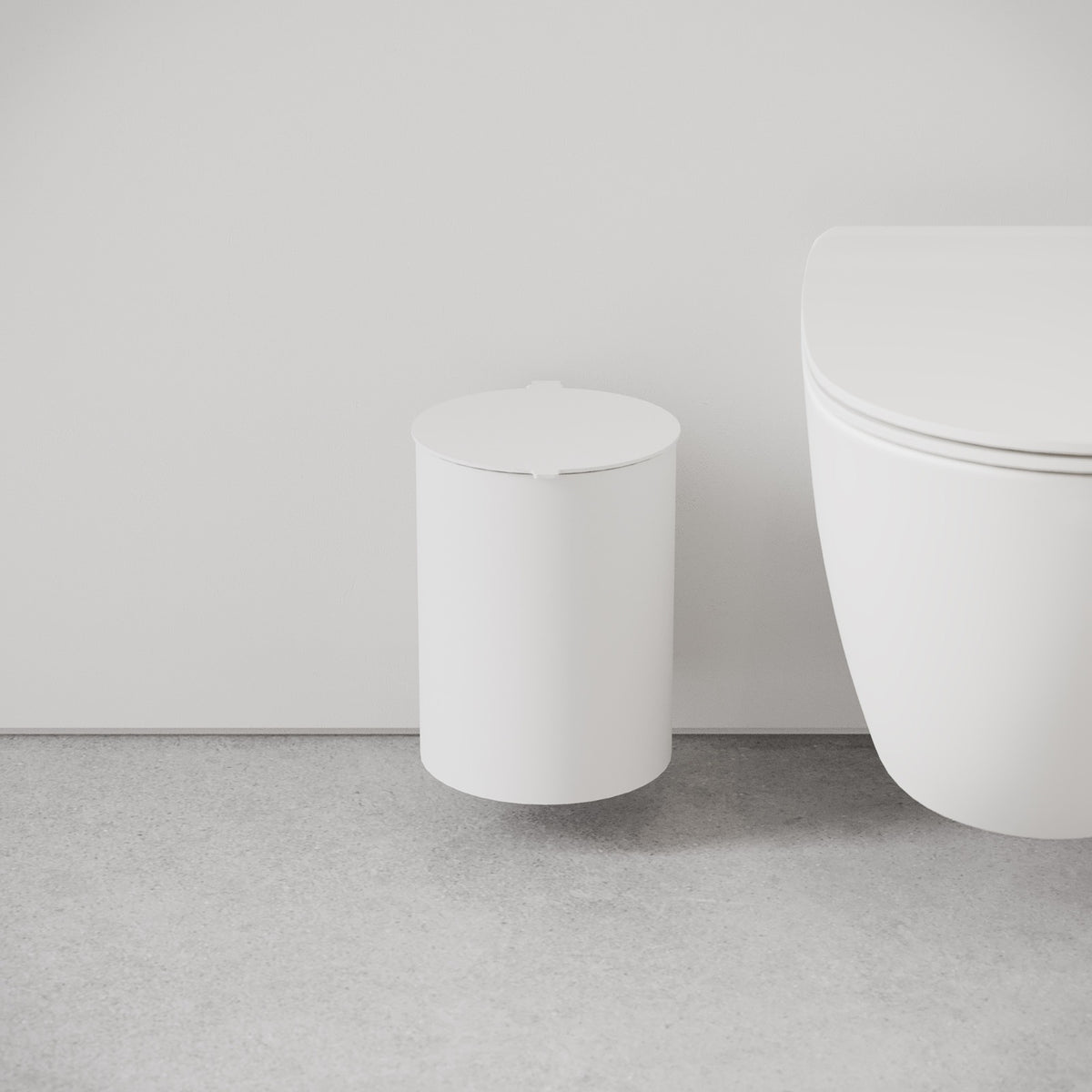 Toiletspand, hvid • NICHBA - Copenhagenhomedesign