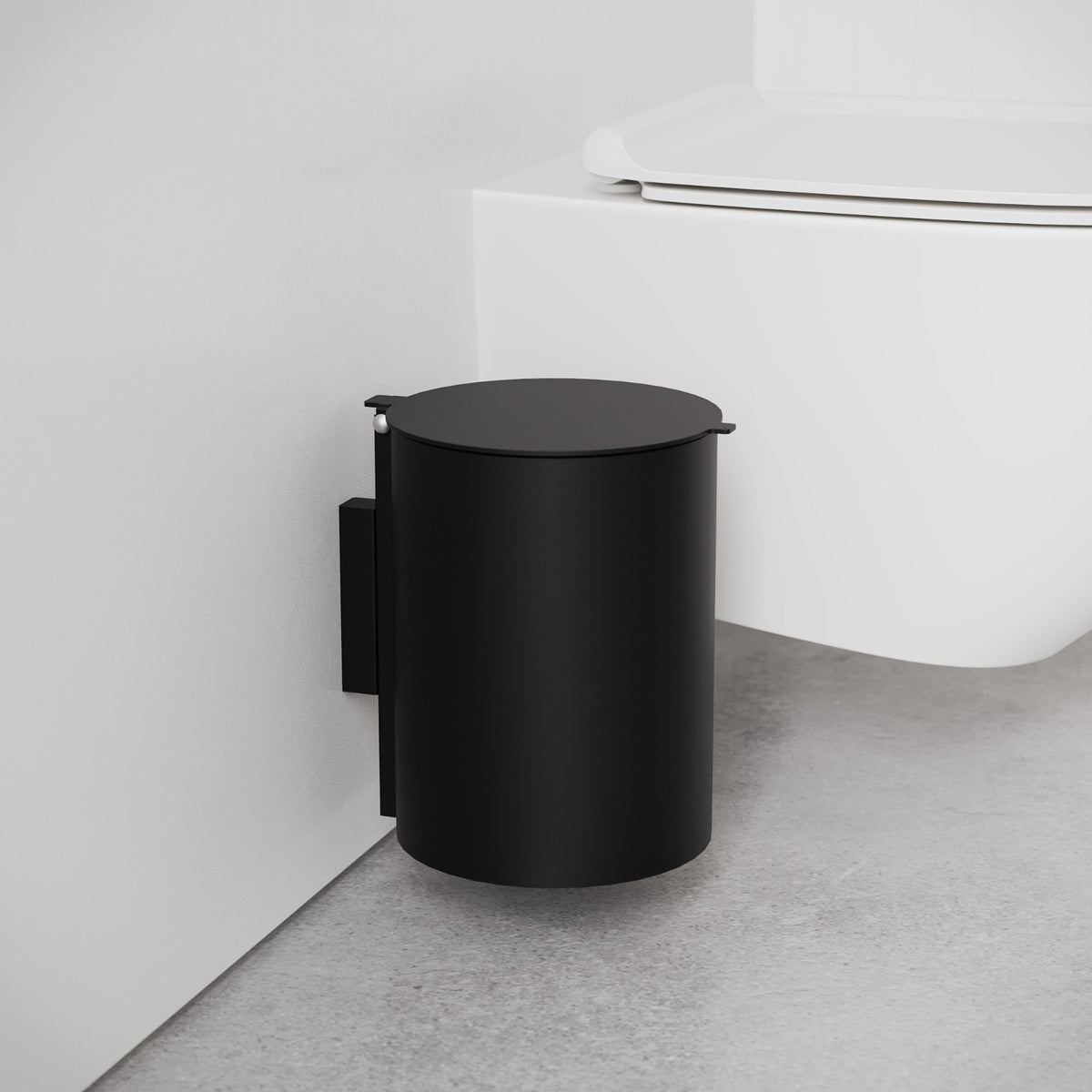 Toiletspand, sort • NICHBA - Copenhagenhomedesign