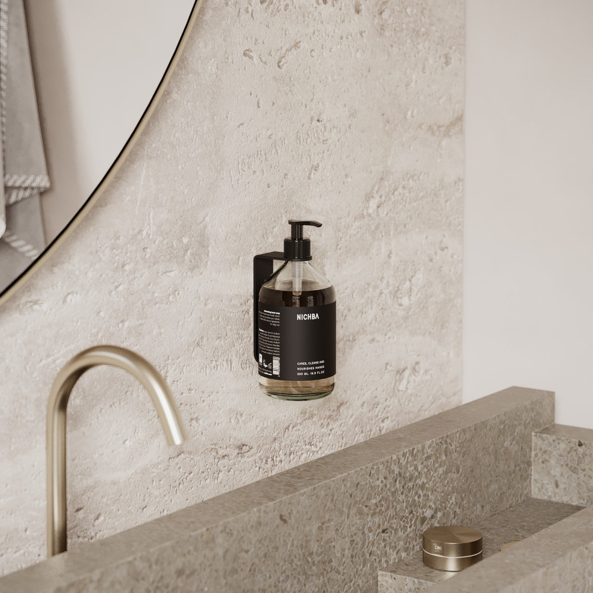 Sæbeholder, sort • NICHBA