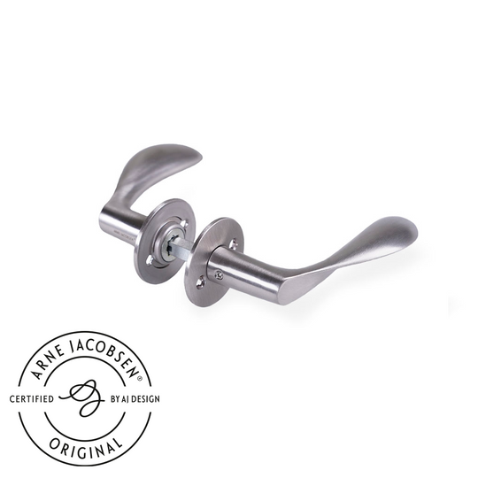 Arne Jacobsen dørhåndtag - AJ97 dørgreb i børstet rustfrit stål, lille model  • d line