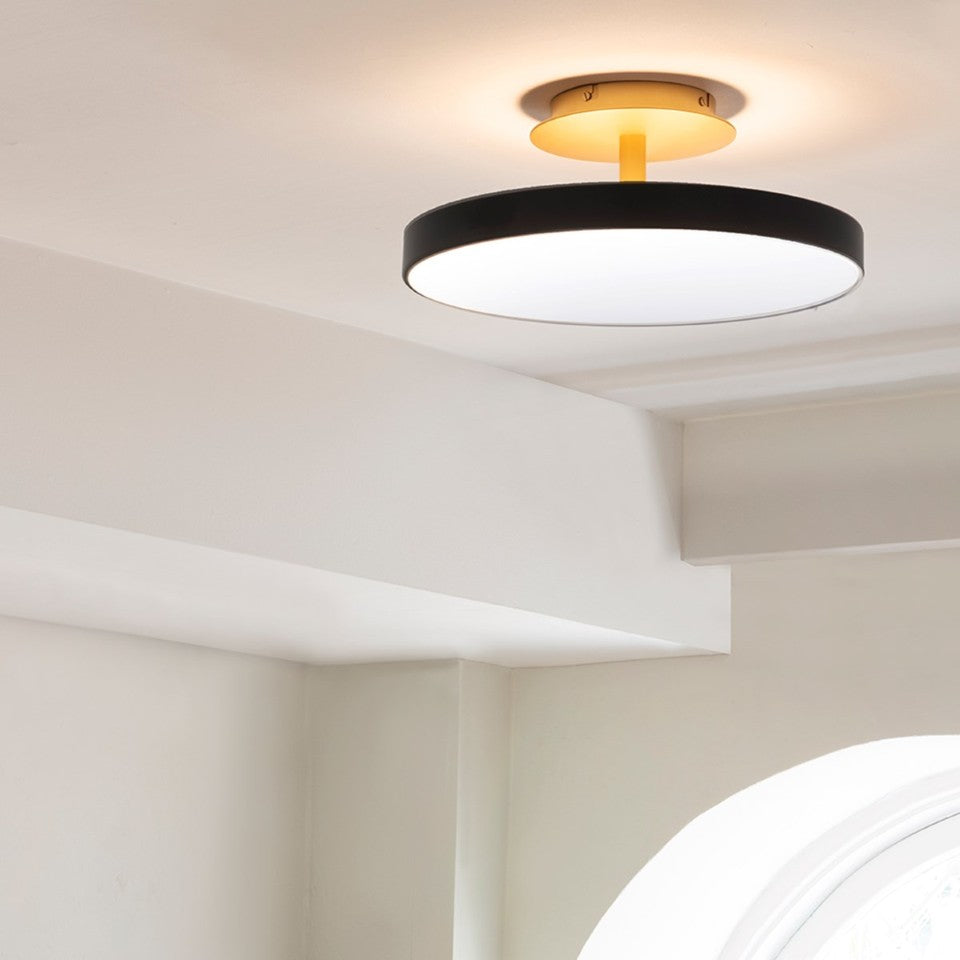Asteria Up loftlampe, grå og messing • UMAGE