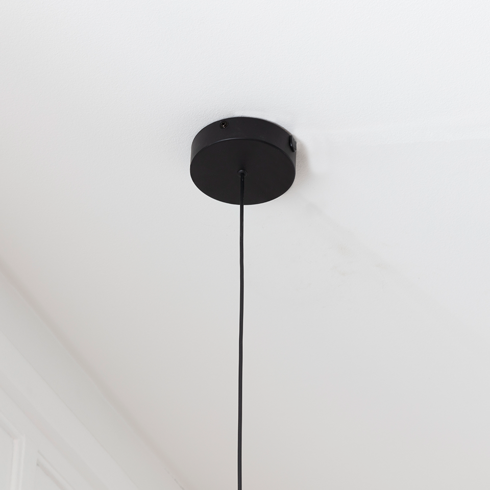 Rosette Mini, loftroset med ledning og fatning G4, sort • UMAGE