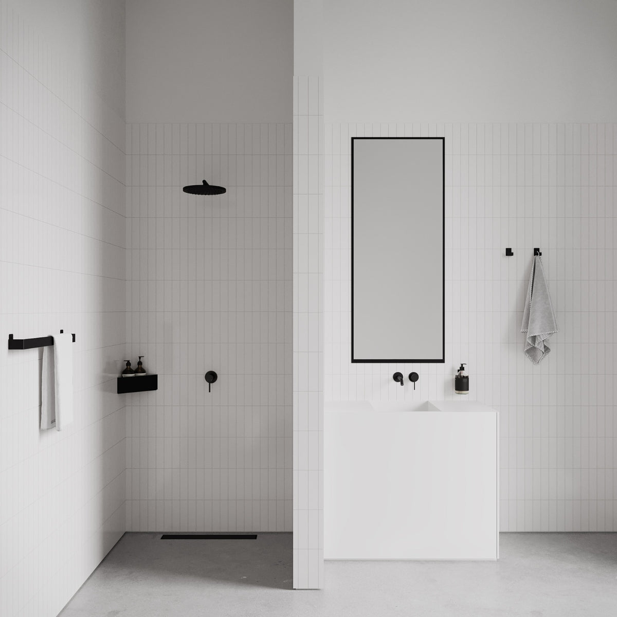 Håndklædeholder, sort • NICHBA - Copenhagenhomedesign