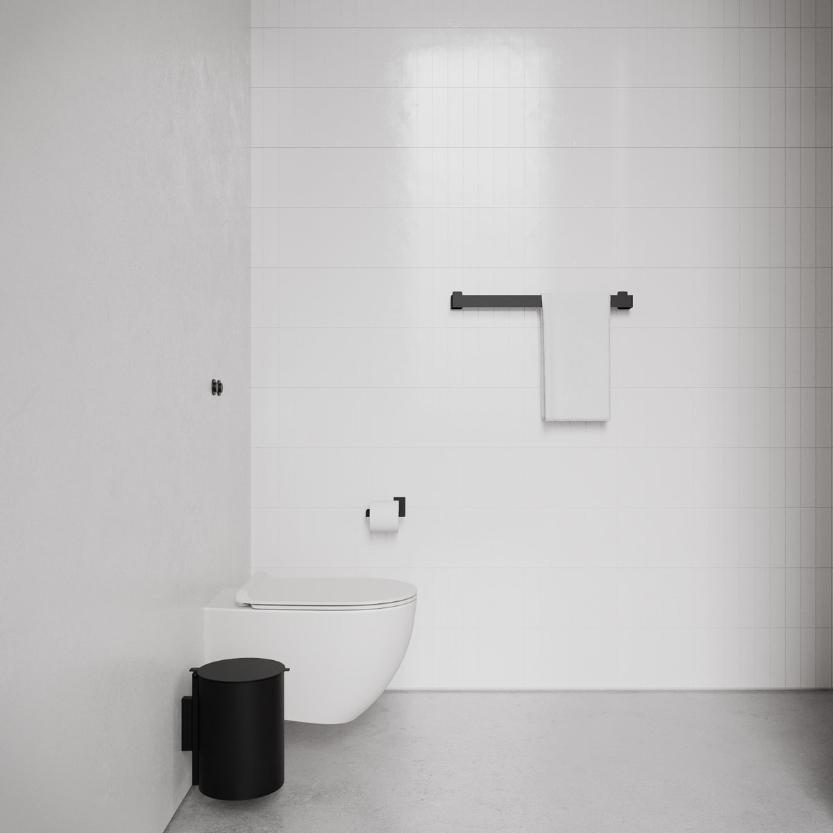 Håndklædeholder, sort • NICHBA - Copenhagenhomedesign
