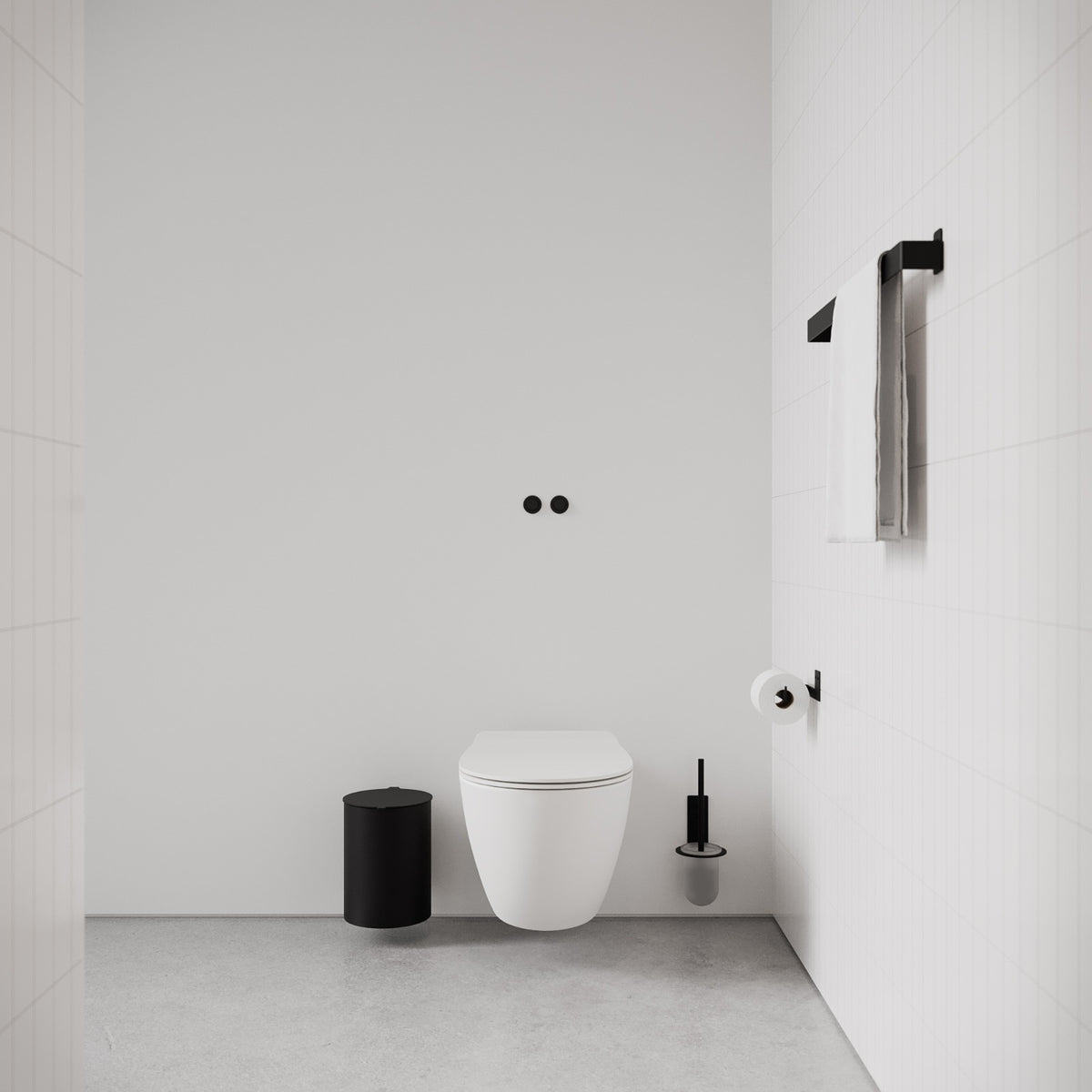 Håndklædeholder, sort • NICHBA - Copenhagenhomedesign