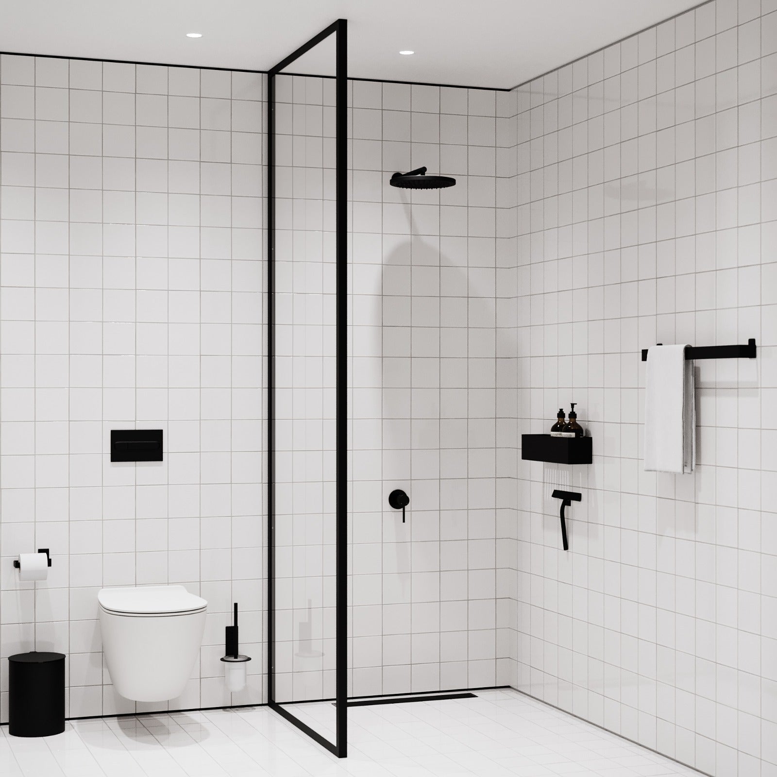 Toiletbørste, sort • NICHBA
