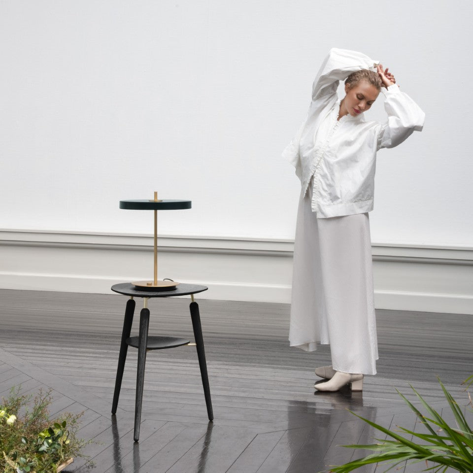 Asteria Table bordlampe, grøn og messing • UMAGE
