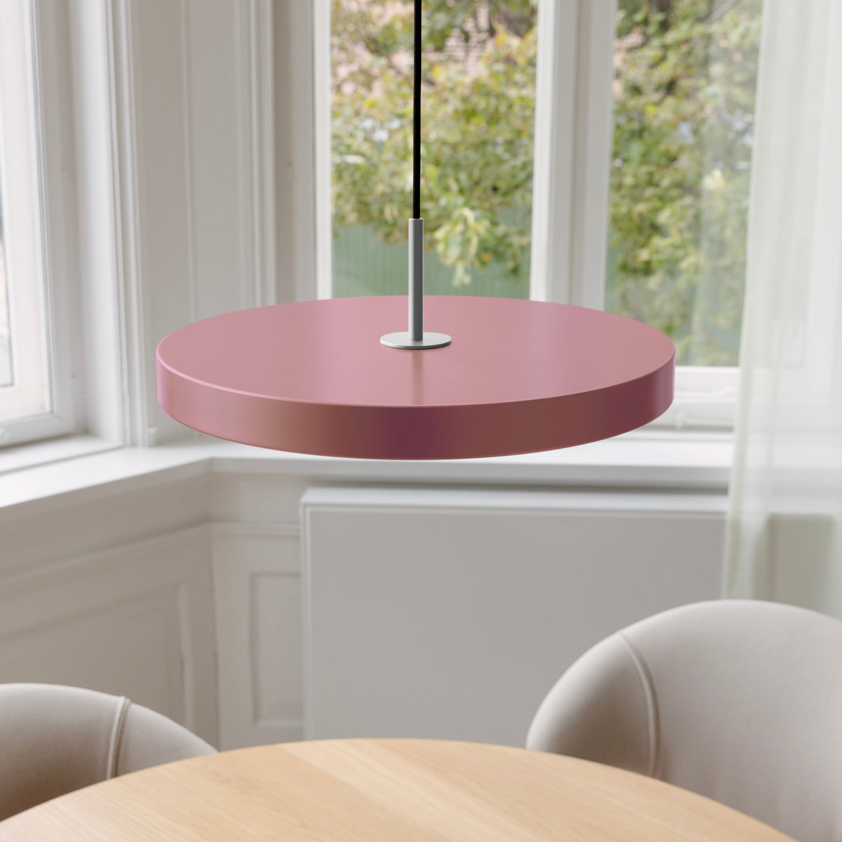 Asteria pendel, rose og stål • UMAGE - Copenhagenhomedesign