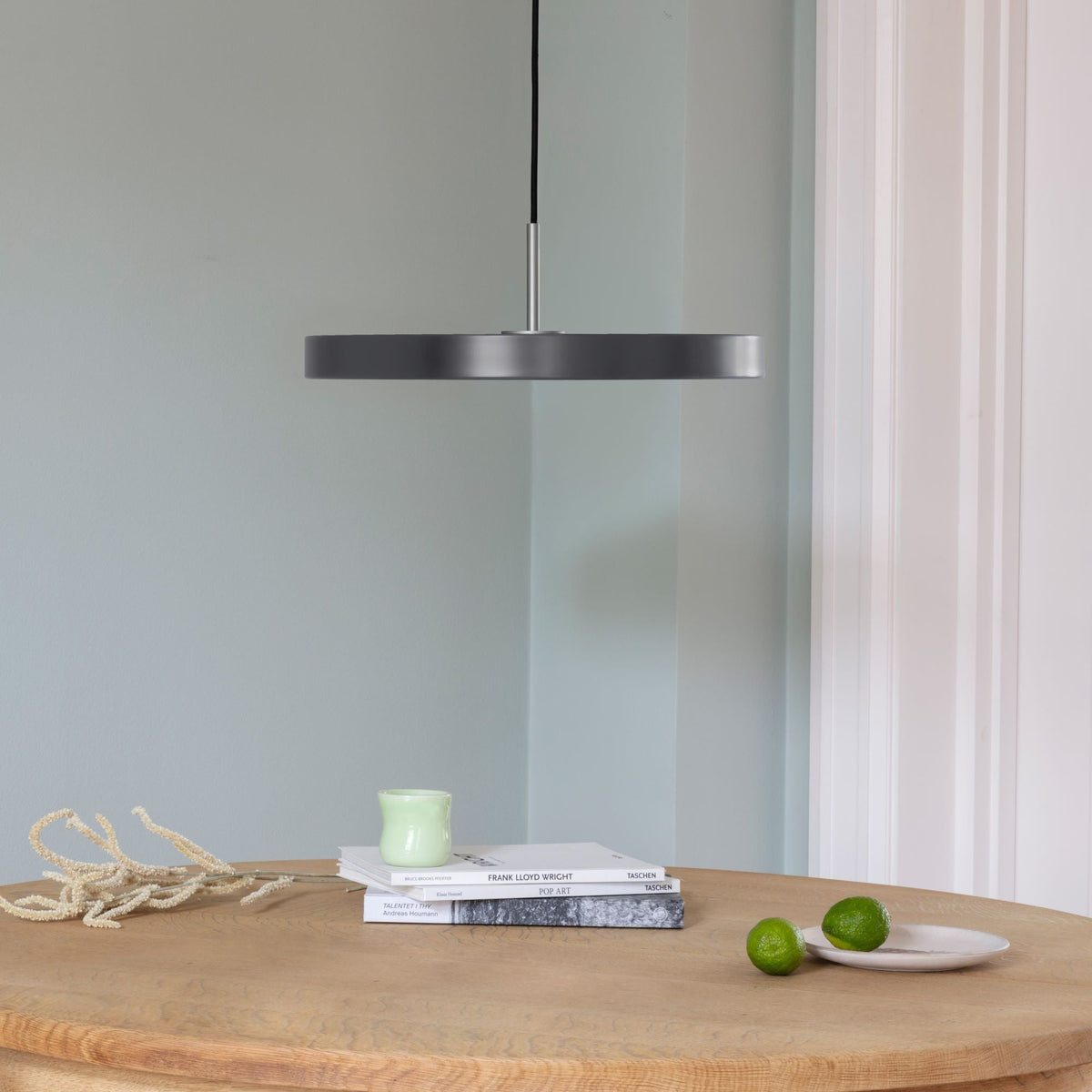Asteria pendel, grå og stål • UMAGE - Copenhagenhomedesign