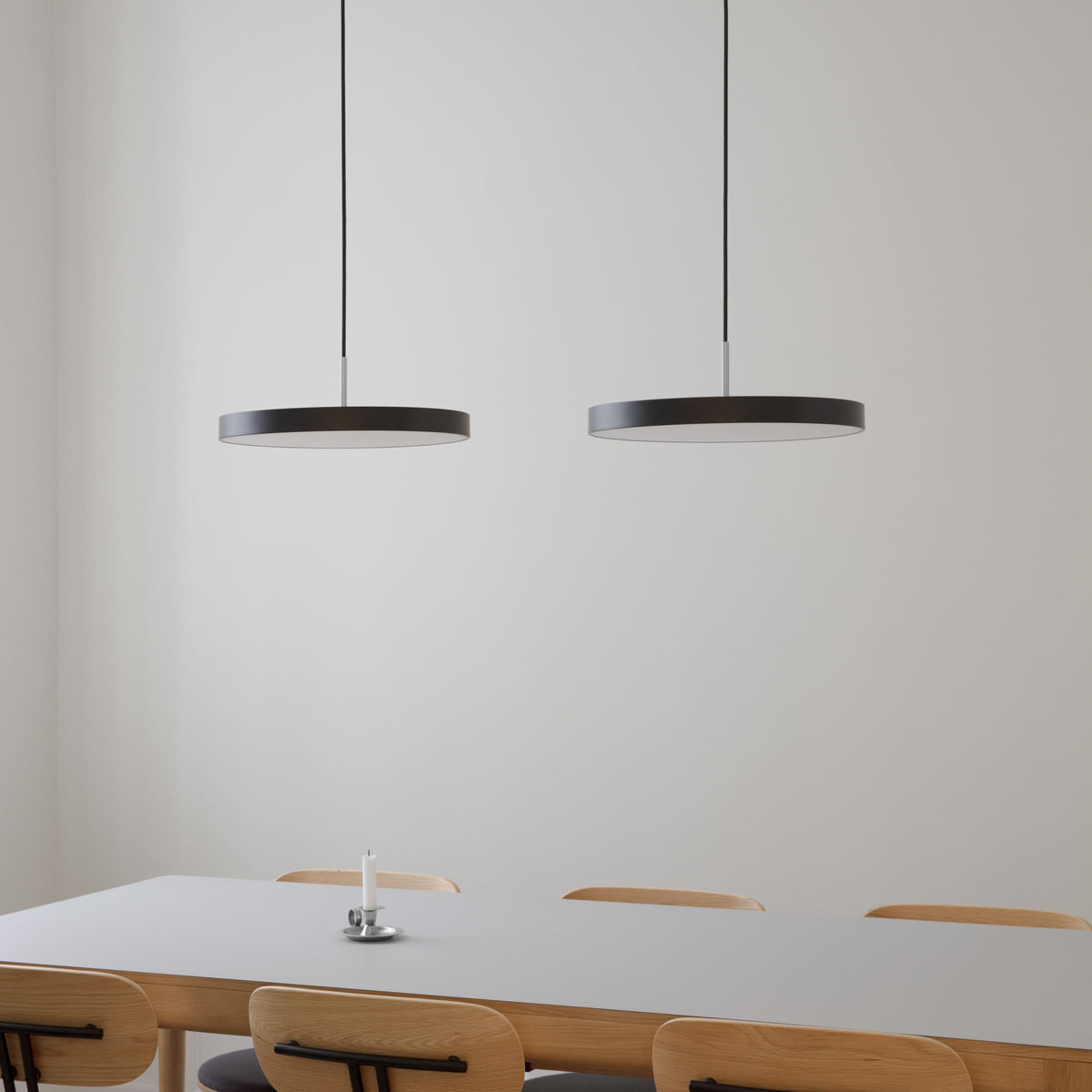 Asteria pendel, sort og stål • UMAGE - Copenhagenhomedesign