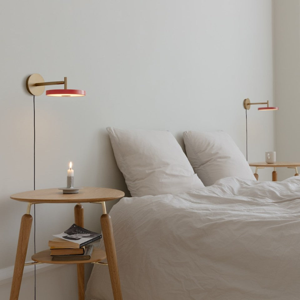 Asteria Wall væglampe, rose og messing • UMAGE