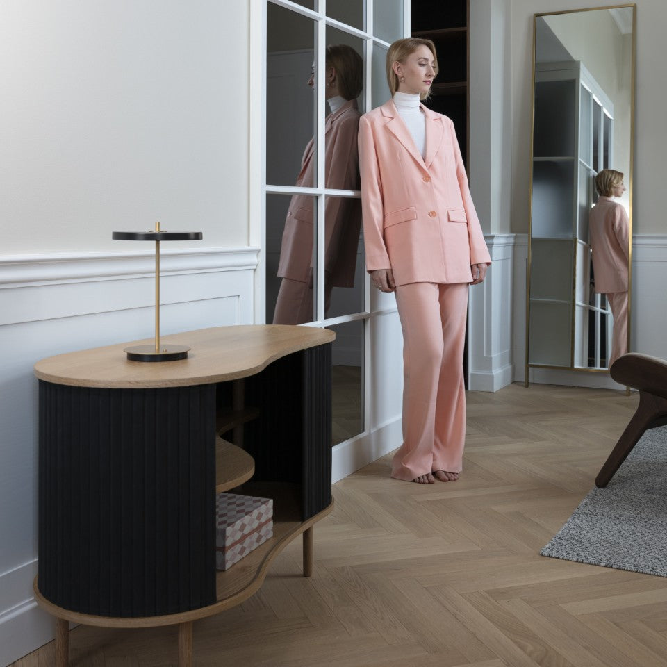 Asteria Table bordlampe, grå og messing • UMAGE