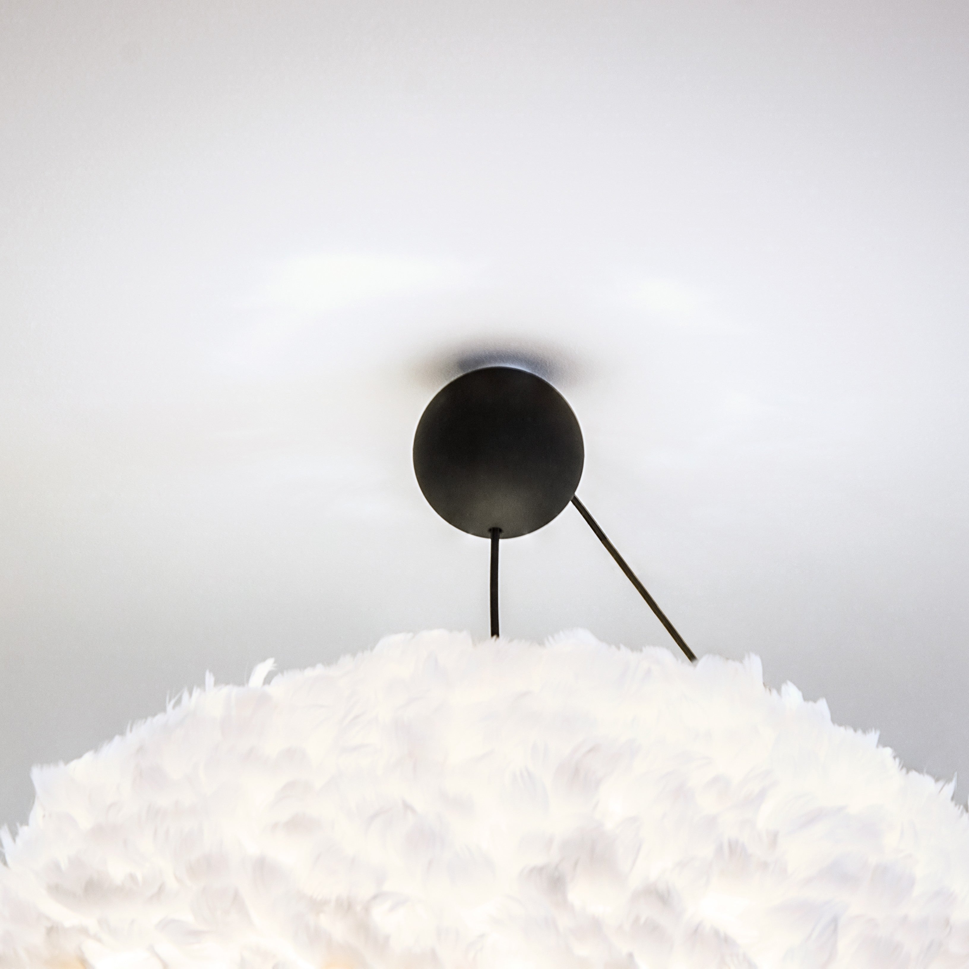 Canonball, baldakin med ledning og fatning E27, sort • UMAGE