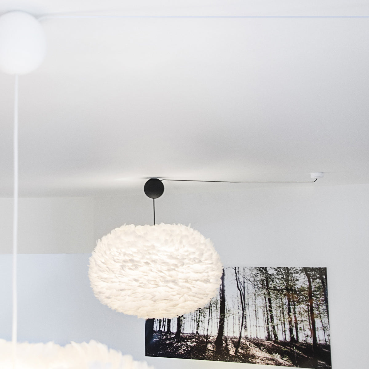 Canonball, baldakin med ledning og fatning E27, sort • UMAGE - Copenhagenhomedesign