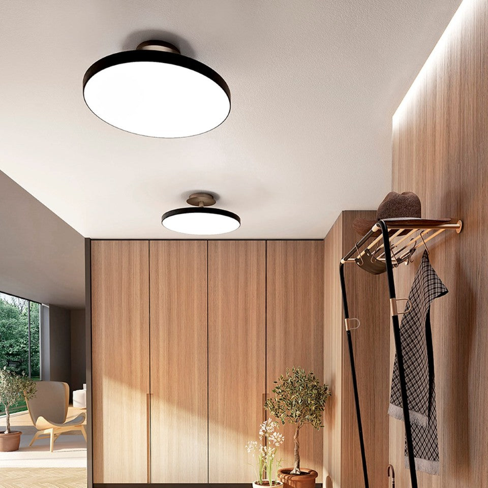 Asteria Up loftlampe, grå og messing • UMAGE