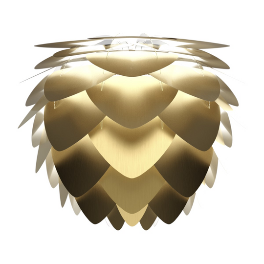 Aluvia lampeskærm, børstet messing • UMAGE