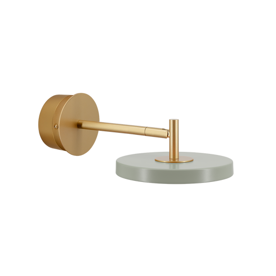 Asteria Wall væglampe (med hardwire add on), oliven og messing • UMAGE