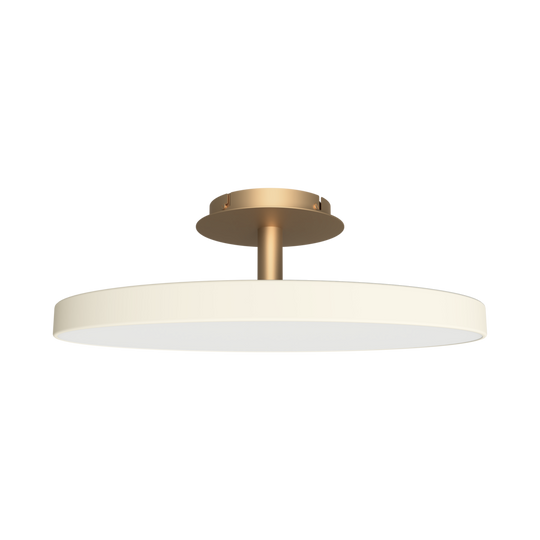 Asteria Up loftlampe, hvid og messing • UMAGE