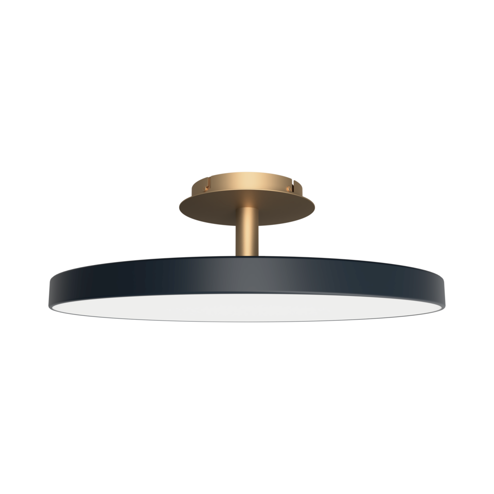 Asteria Up loftlampe, grå og messing • UMAGE