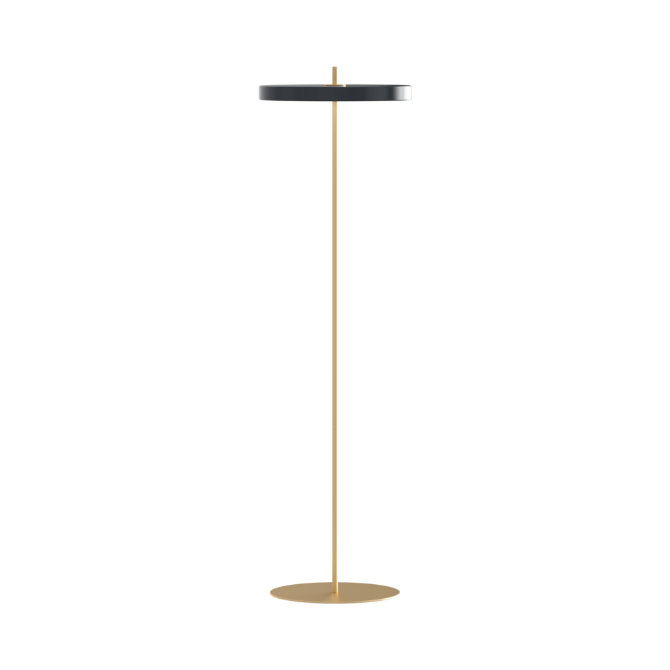 Asteria Floor gulvlampe, grå og messing • UMAGE