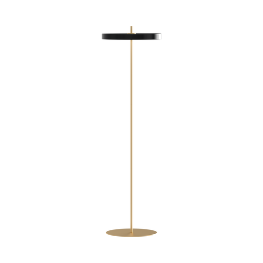 Asteria Floor gulvlampe, sort og messing • UMAGE