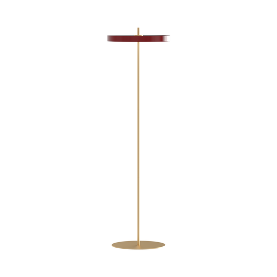 Asteria Floor gulvlampe, rød og messing • UMAGE