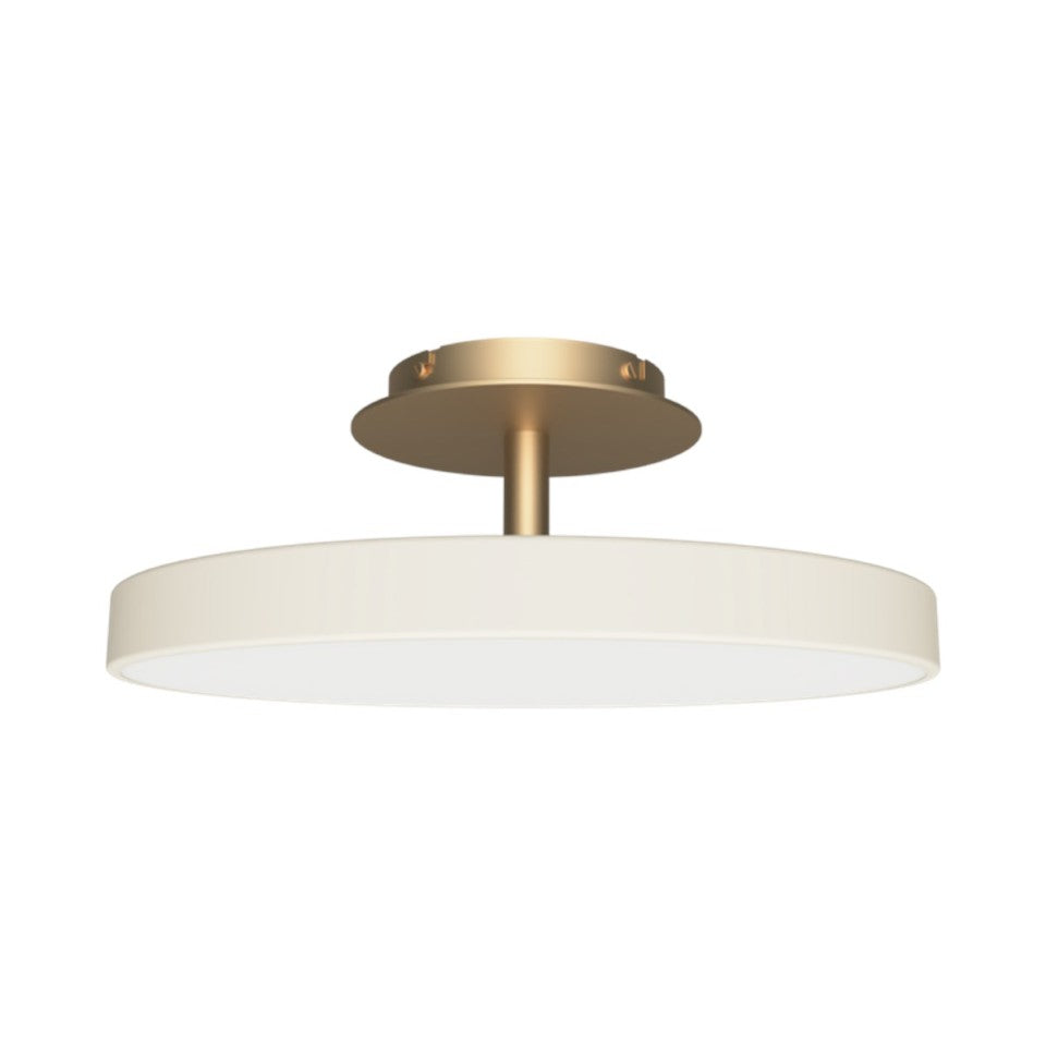 Asteria Up loftlampe, hvid og messing • UMAGE