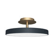 Asteria Up loftlampe, grå og messing • UMAGE
