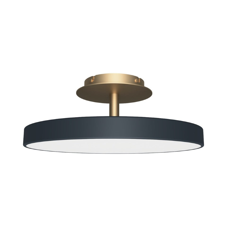 Asteria Up loftlampe, grå og messing • UMAGE