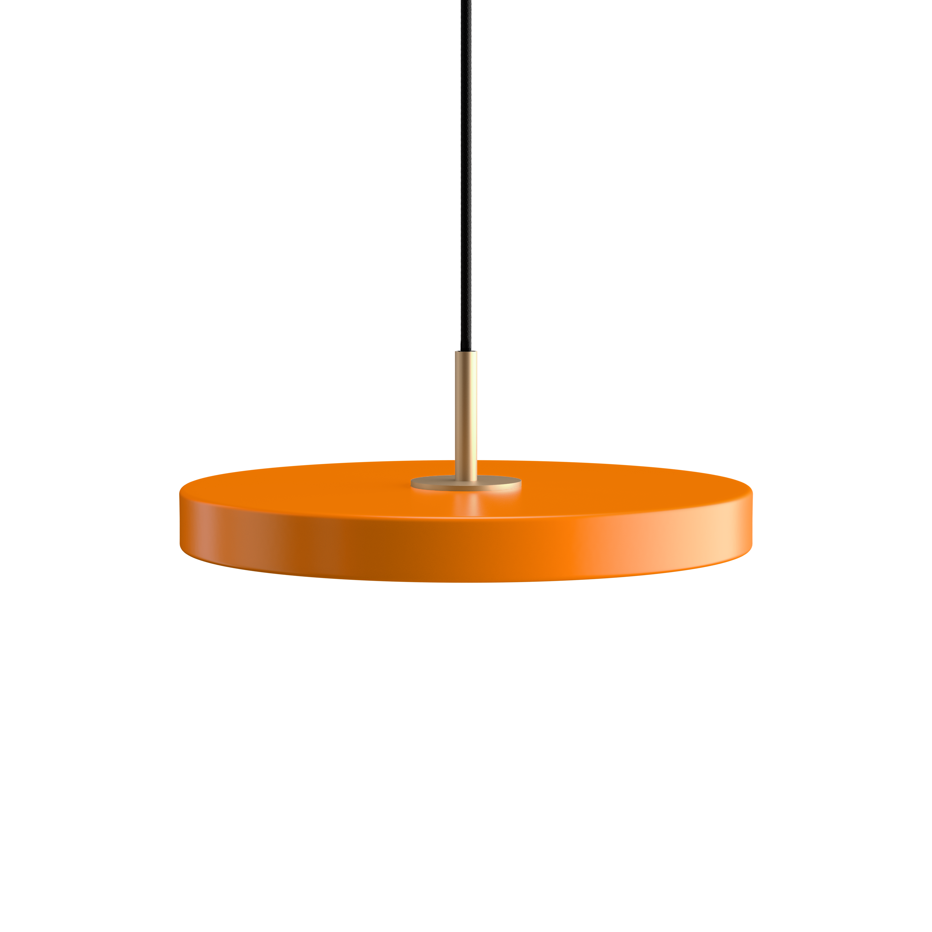 Asteria pendel, orange og messing • UMAGE