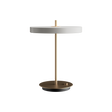 Asteria Table bordlampe, lysegrå (mist) og messing • UMAGE