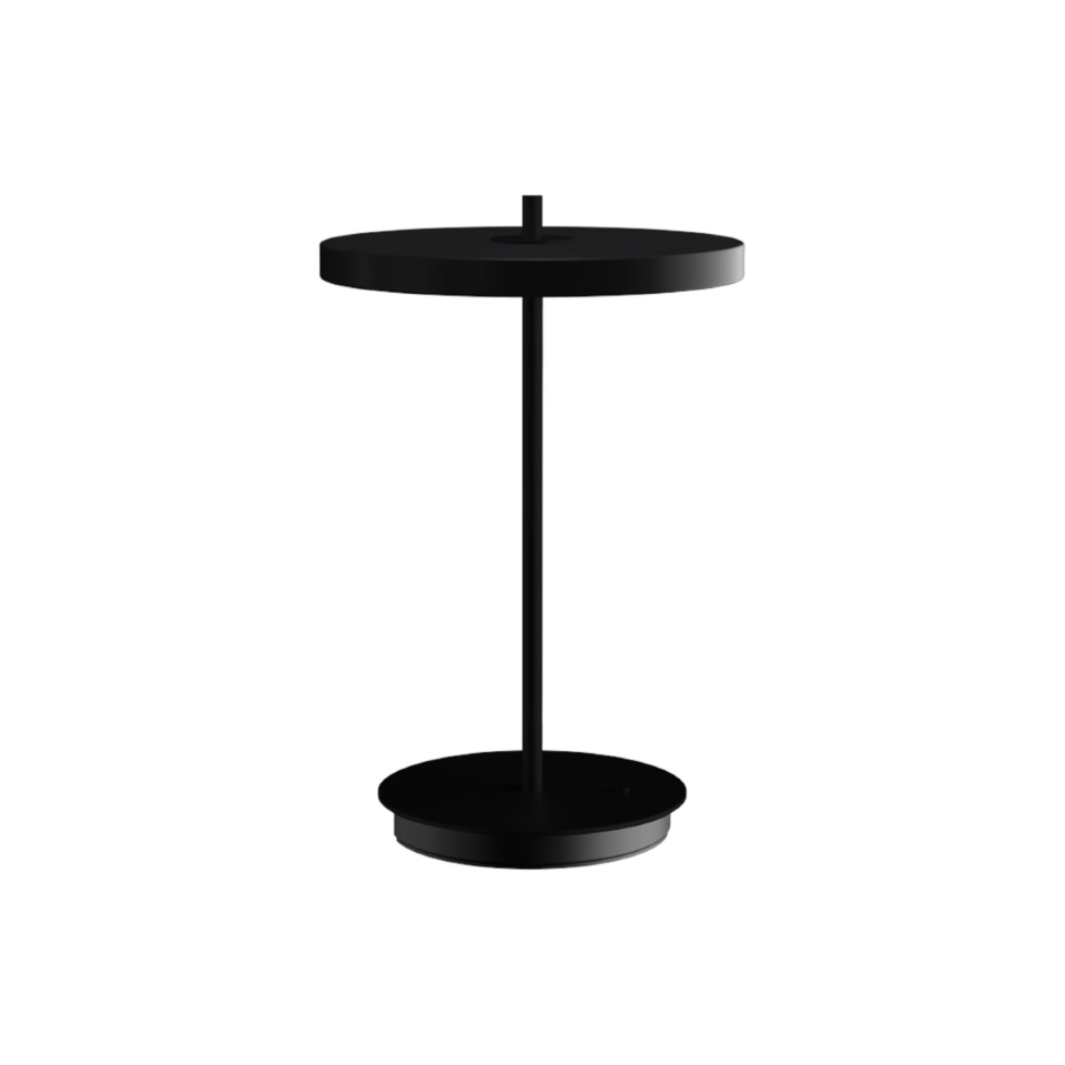 Asteria Move Monochrome, portable bordlampe, sort • UMAGE