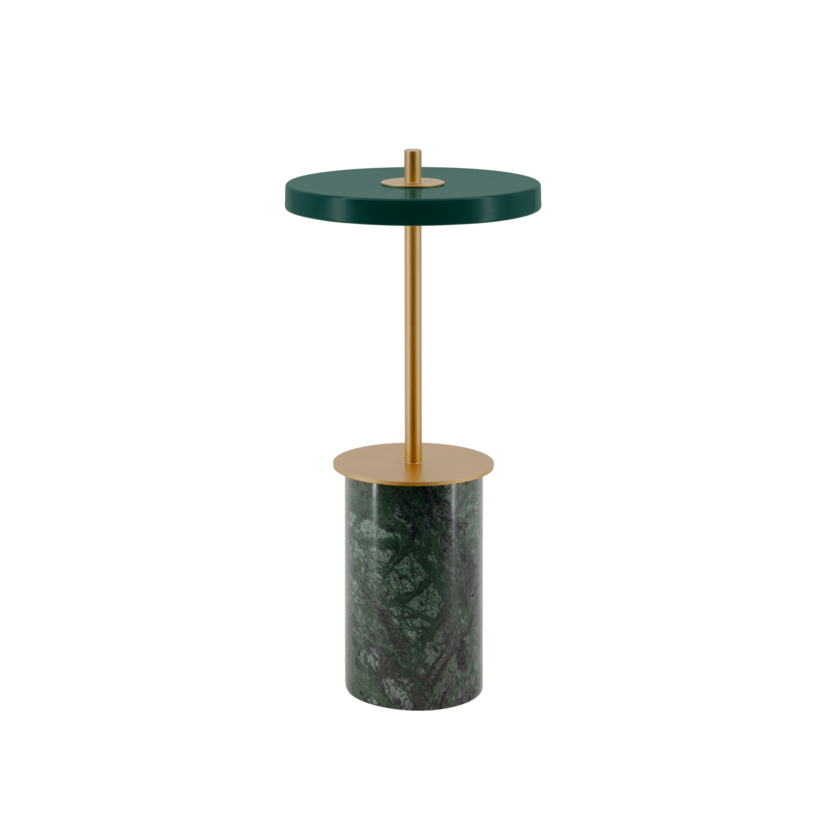 Asteria Move Mini, portable bordlampe, grøn marmor • UMAGE