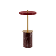 Asteria Move Mini, portable bordlampe, rød marmor • UMAGE