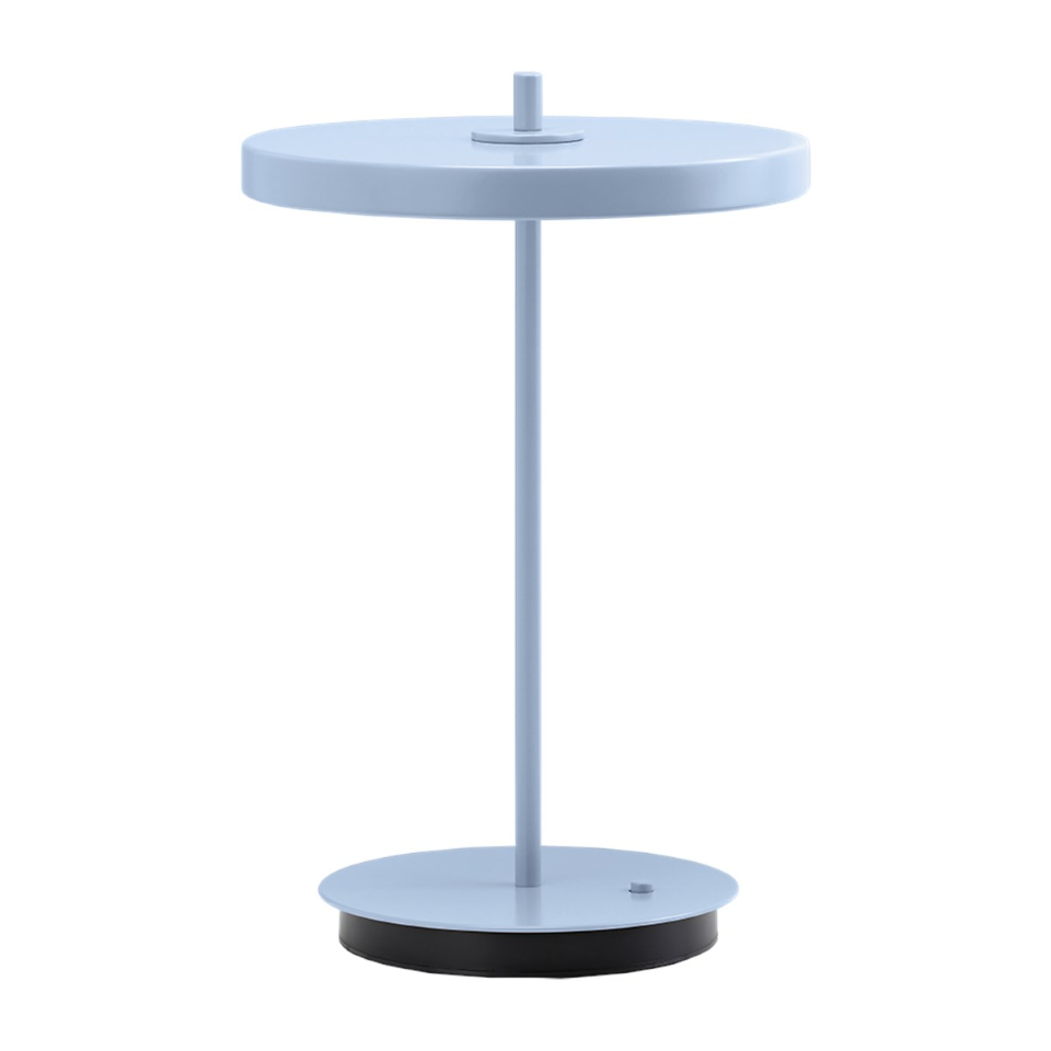 Asteria Move Monochrome, portable bordlampe, lyseblå • UMAGE