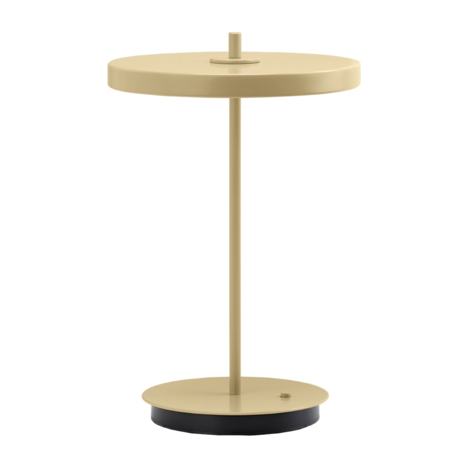 Asteria Move Monochrome, portable bordlampe, lysegul • UMAGE