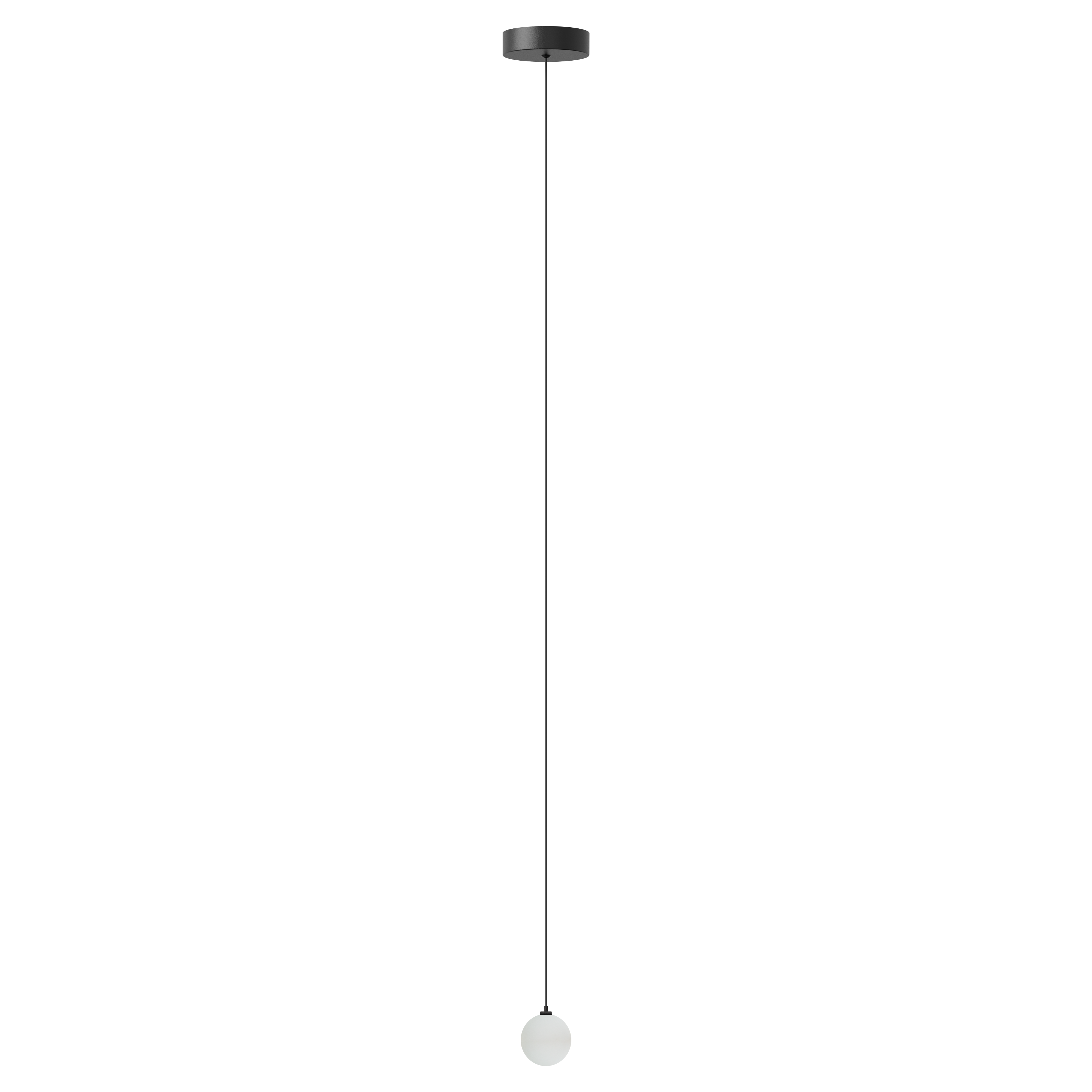 Rosette Mini, loftroset med ledning og fatning G4, sort • UMAGE