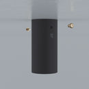 Eksklusiv pendel lampe i grå med detaljer i gun metal fra Buster + Punch.