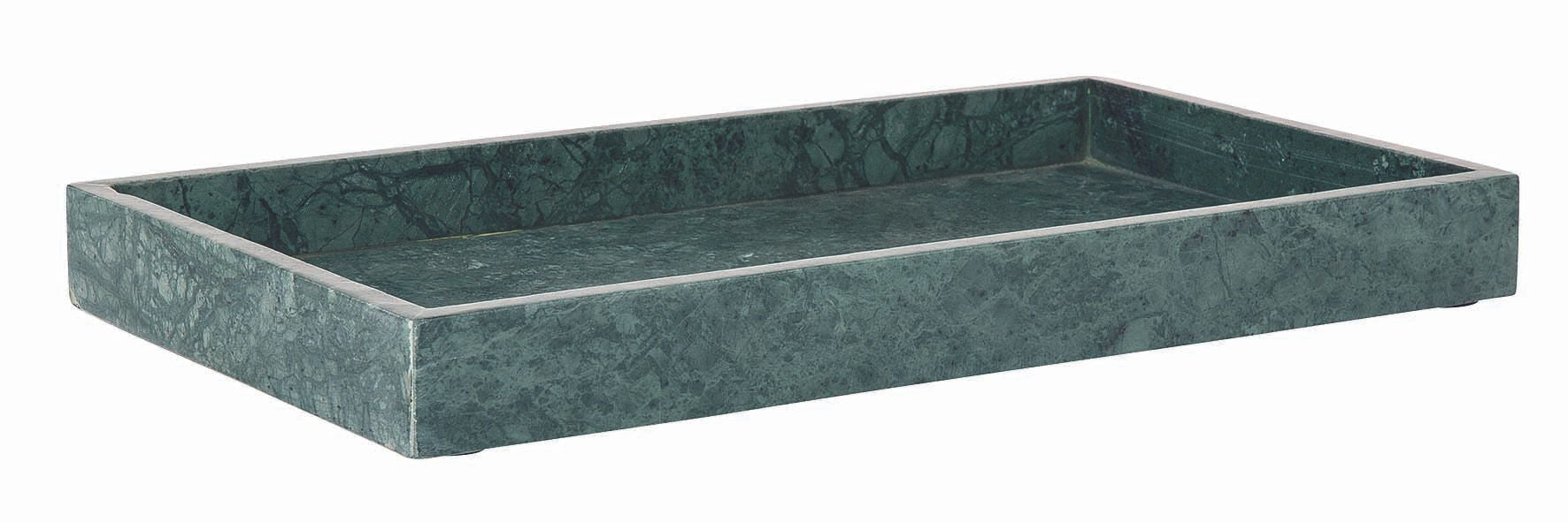 Bakke i marmor, 40x22 cm - grøn • Bahne