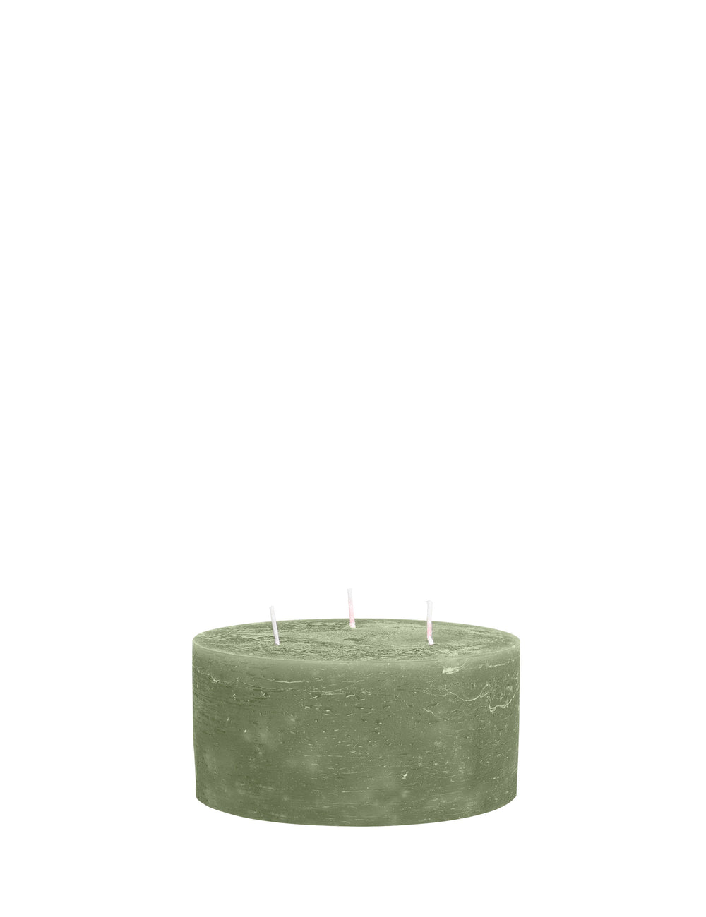 Rustic candle bloklys, 15 x 7 cm - FOREST GREEN • Cozy living