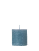 Rustic candle bloklys, 5 x 5 cm - WINTERBLUE • Cozy living