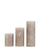 Rustic candle bloklys, diameter 7 cm - STONE • Cozy living