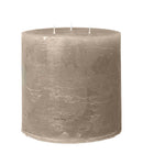 Rustic candle bloklys, 15 x 15 cm - STONE • Cozy living