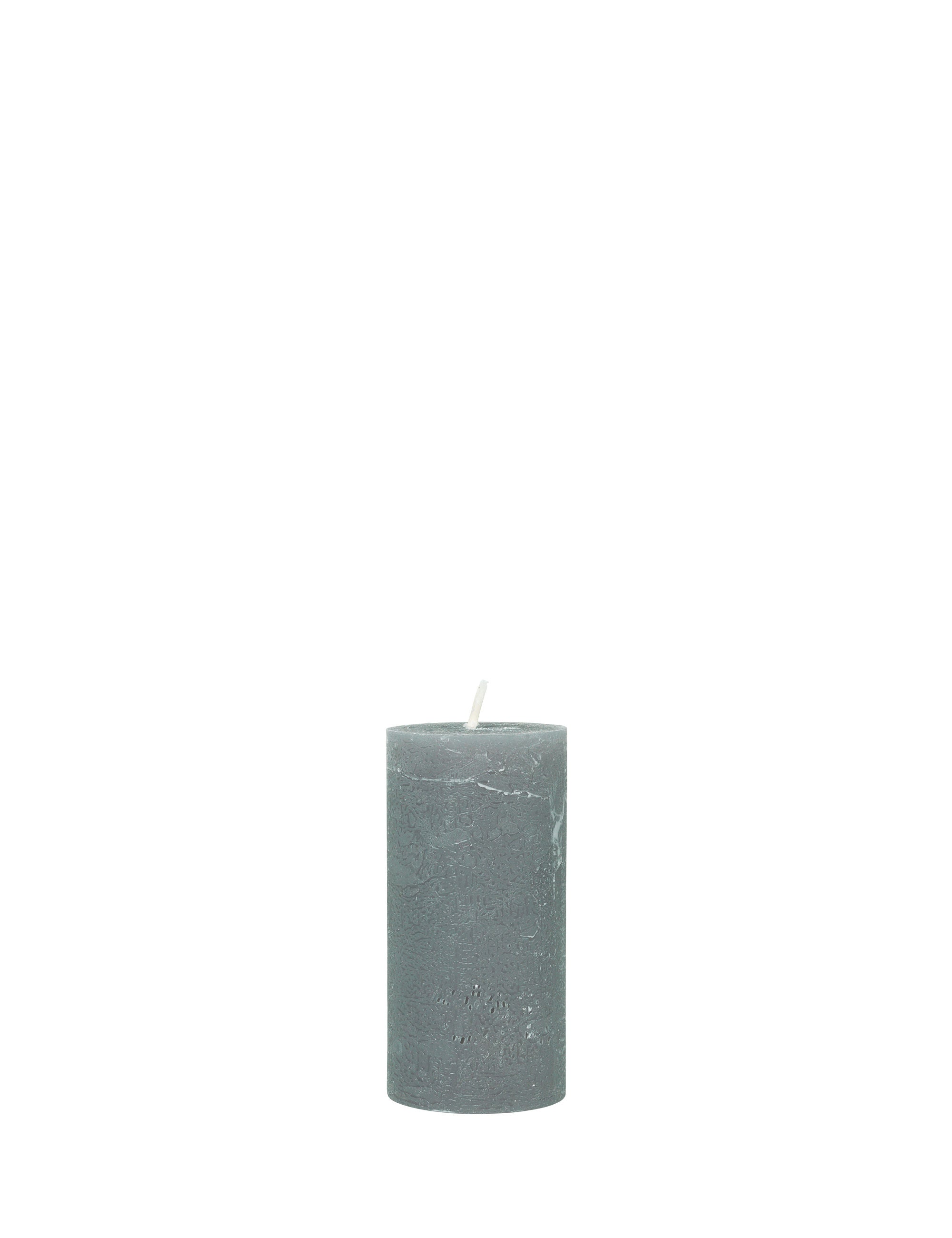 Rustic candle bloklys, 5 x 10 cm - SLATE GREY • Cozy living