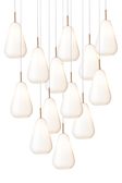 Anoli 13 pendel, nordic gold / opal • NUURA